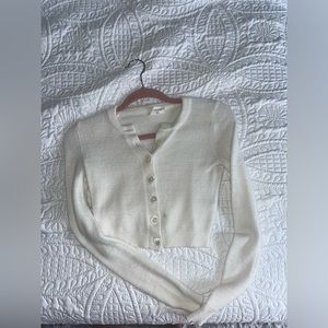 Wool knit cardigan